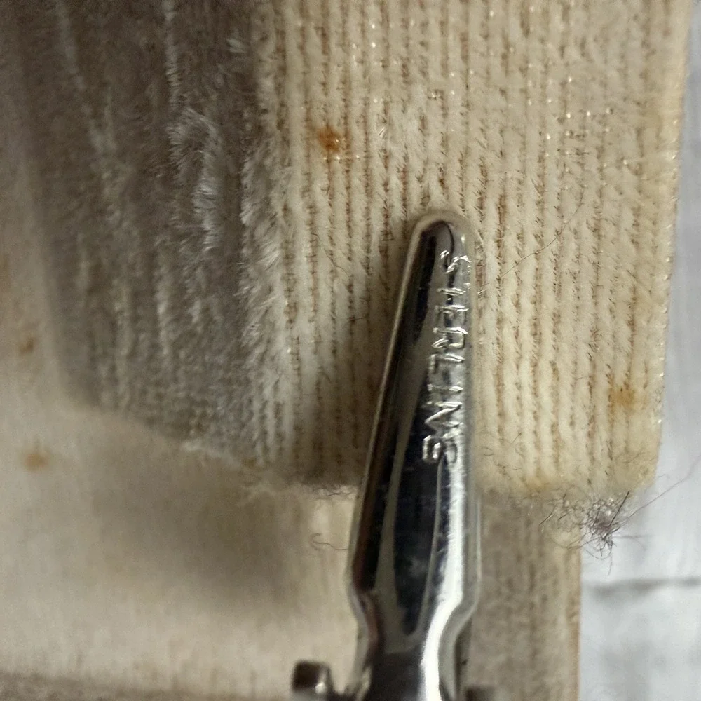 New Vintage Sterling Silver Cufflinks Tie Tack‎ Set MCM 40s 50s Atomic Starburst